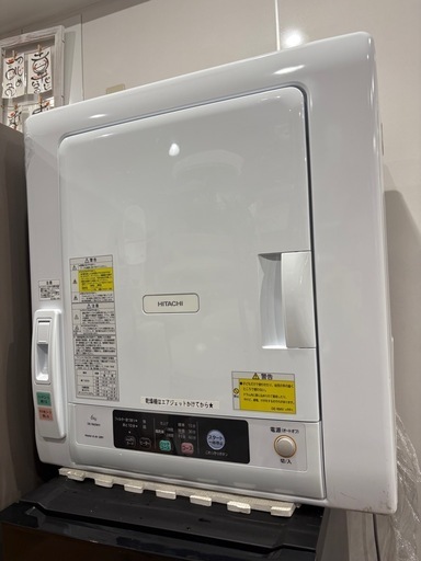HITACHI乾燥機 DE-N60WV（2022年製）中古良品　動作確認済 22年製】日立除湿形電気衣類乾燥機DE-N60WV 1222-05 (グラシアス