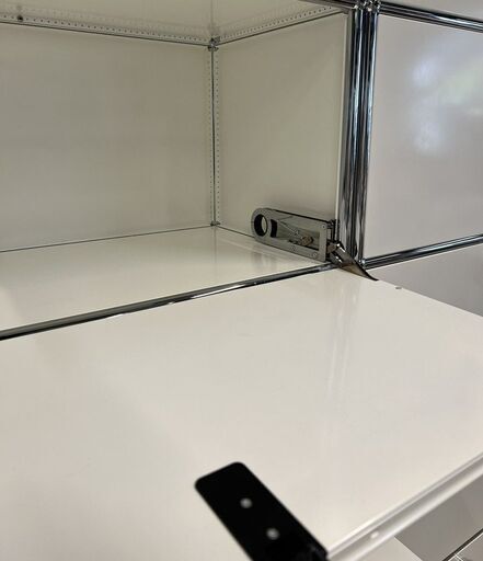 正規品】USM ハラー キャビネット 2列5段 すべて鍵付き ホワイト 中古