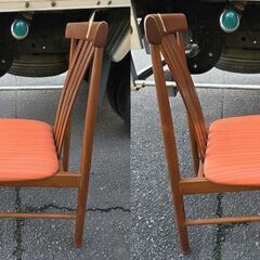 昭和レトロ 松田家具 マツダ ダイニングチェア 4脚セット【現状渡し】カグマニアの画像