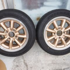 ワタナベホイール（6ｊ-14Ｂタイプ　ピッチ114.3）4本プラス同サイズのホイール1本の画像