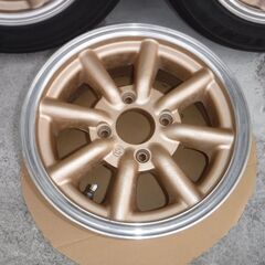 ワタナベホイール（6ｊ-14Ｂタイプ　ピッチ114.3）4本プラス同サイズのホイール1本の画像