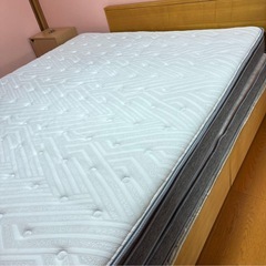 ダブルル ベージュ ノンスプリングマットレスの画像