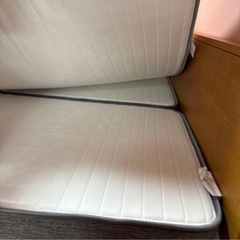 ダブルル ベージュ ノンスプリングマットレスの画像