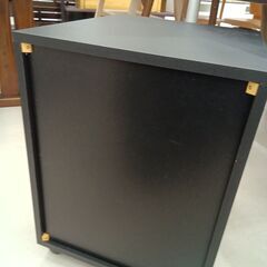 リユースのサカイ栃木店★ジモティ割あり★  袖机 ブラック W40×D50×H55 クリーニング済み TC12098の画像