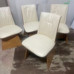 ダイニング回転チェアー　4脚セット　中古　座面高さ約38㎝　＃28の画像
