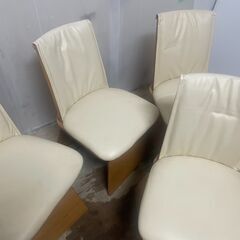 ダイニング回転チェアー　4脚セット　中古　座面高さ約38㎝　＃28の画像