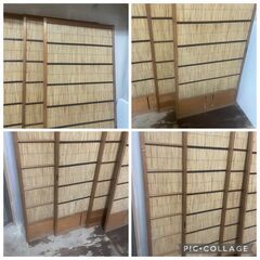 建具　4枚セット　高さ174㎝　幅73㎝　厚さ2.9㎝　中古　＃30の画像