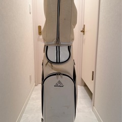 advisor ゴルフバッグ・キャディバッグ ホワイト×ブラックの画像