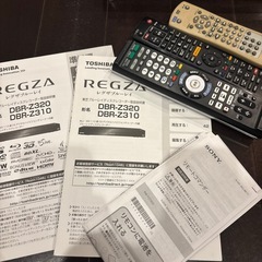 REGZA ブルーレイ 説明書付き Victor dvdプレイヤー付きの画像