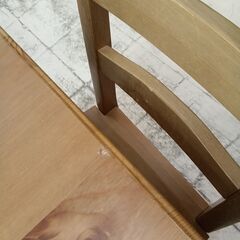 リユースのサカイ栃木店★ジモティ割あり★ IKEA ダイニングセット2人用（バタフライタイプ） ブラウン W70～123×D78×H75 クリーニング済み TC12101の画像