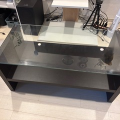 ガラス天板付き センターテーブルの画像