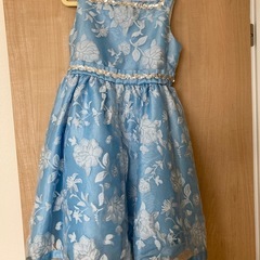 ドレス　女の子　130 水色　フォーマル　発表会の画像
