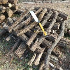 （軽トラ荷台満載積）★★薪（焚き木）用材／広葉樹『ニセアカシア（ハリエンジュ）』／枝木材・半端材★★の画像