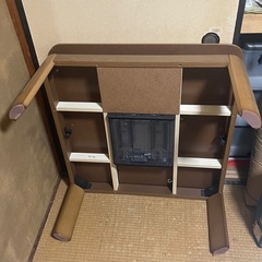 ヤマダセレクト　ラウンド型家具調コタツ  中古の画像
