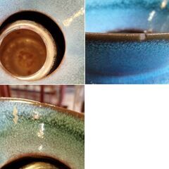 水色 陶器の花瓶 ピッチャー型 花器 フラワーベース　/TJ-2704 2Fの画像