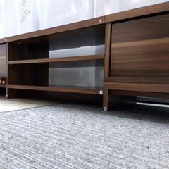 TVボード ブラウン系 幅120×奥29×高30cm テレビボード AVボード TV台 テレビ台 収納 家具  札幌市 中央区 南12条の画像