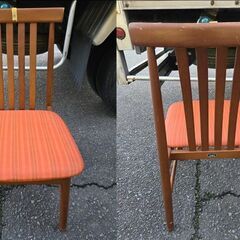 昭和レトロ 松田家具 マツダ ダイニングチェア 4脚セット【現状渡し】カグマニアの画像