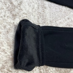 C17 ブラックスキニーパンツ 裏起毛の画像