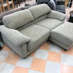 ＼家具＊家電のお店／【ｼﾞｬﾝｸﾞﾙｼﾞｬﾝｸﾞﾙ石川金沢店】ソファー2人用 オッドマン付き ツイード   W(幅)180×D(奥行き)77×H(高さ)73.0cmの画像