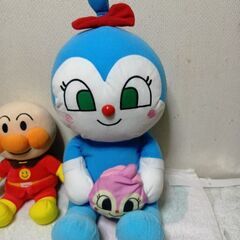 アンパンマン＆小物入れ付特大コキンちゃんぬいぐるみセットの画像
