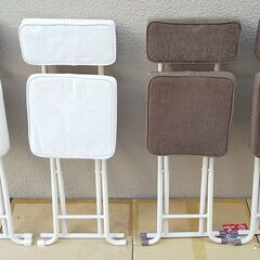 ニトリ　パイプ椅子　4脚セットの画像