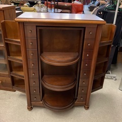 12/25まで店頭商品一部を除き半額クリスマスSALE!!開催中※こちらの商品は表示価格の30%offになります。　サ2512-242 ヴィンテージ アンティーク ワインセラー 購入価格¥500000超 キズ汚れ有りの画像