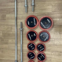 バーベル ダンベル 筋トレ器具FIGHTING ROADラバー の画像