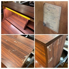 ヴィンテージ ライティング ビューロー 木製 デスクの画像