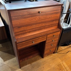 ヴィンテージ ライティング ビューロー 木製 デスクの画像