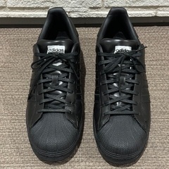 美品 27.5cm adidas スーパースター ブラック IG8663 SUPERSTARの画像
