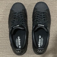 美品 27.5cm adidas スーパースター ブラック IG8663 SUPERSTARの画像
