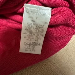 nano＆co ウールセーター F Vネック 濃ピンクの画像