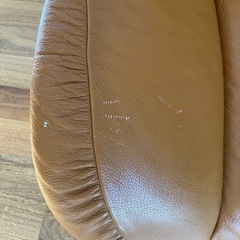 karimoku カリモク 回転 本革レザー 1人掛けソファ ラウンジソファの画像