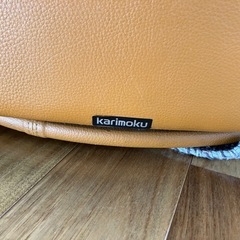 karimoku カリモク 回転 本革レザー 1人掛けソファ ラウンジソファの画像