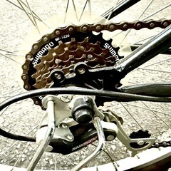 美品！ サスペンション付 クロスバイク 6速 26インチ  の画像