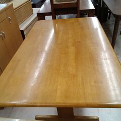 リユースのサカイ栃木店★ジモティ割あり★  テーブル ライトブラウン W120×D75×H68 クリーニング済み TC12104の画像