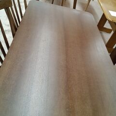 リユースのサカイ栃木店★ジモティ割あり★  ダイニングセット ブラウン W130×D75×H64.5 クリーニング済み TC12105の画像