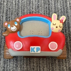 フォトフレーム　赤い車の写真立て　KP 希少の画像