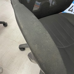 ◇ドリーム尼崎1号館◇メッシュバックOAチェア オットマン付き. BLK【ジモティー割引対象商品】の画像