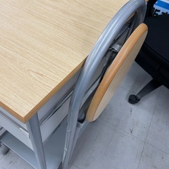 ◇ドリーム尼崎1号館◇折りたたみデスク&チェアセット【ジモティー割引対象商品】の画像