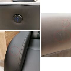 MODERN DECO / モダンデコ 3人掛けソファ 電動リクライニングソファ ドリンクホルダー付き ss002 ブラック【ユーズドユーズ名古屋天白店】JO12-45の画像