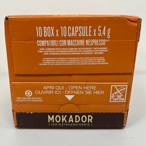 MOKADOR CREMOSO ネスプレッソ互換カプセル 100個入 イタリア産賞味
