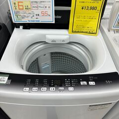 【ジャングルジャングル滋賀草津店】ジモティ来店特価‼ 洗濯機 ハイアール JW-U55HK 2023 J-2512154の画像