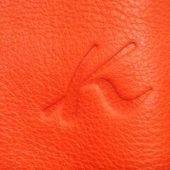 KITAMURA　キタムラ　本革　レザー　ハンドバッグ　赤　ヴィンテージの画像