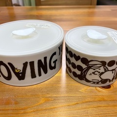 スヌーピー　SNOOPY 保存容器　　大1つ　小3つの画像