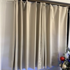 Hansleep カーテン 1級遮光 2枚組 ベージュ 幅100cm丈110cm の画像