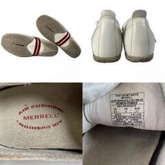 MERRELL メレル スニーカー 合成皮革 ホワイト レディース 24【古着】【中古】の画像