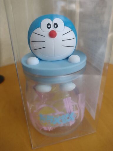 ドラえもんガラス瓶2種 (安心取引) 沖縄の食器《コップ、グラス》の