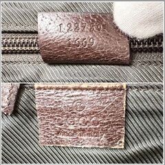 【❗️✨訳ありジャンク品✨❗️】GUCCI GGキャンバス ショルダーバッグ ブラウン系 ジャンク扱い ユニセックスの画像