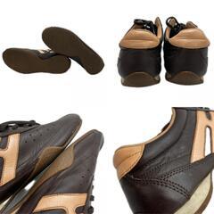 Hawkins Sports ホーキンス　スポーツ スニーカー レザー ブラウン メンズ 6.5【古着】【中古】の画像